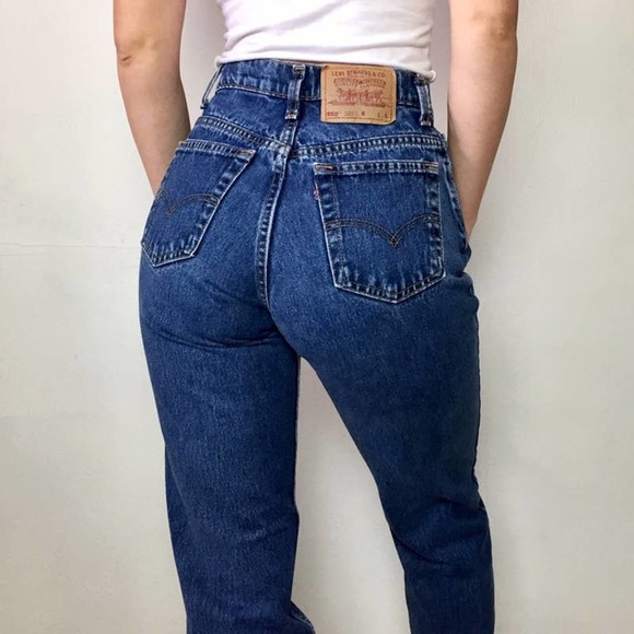 Levi's Denim - Women's 90s Vintage Levi's Classic Relaxed 550 Jeans High Waist Tapered Leg 8